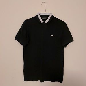 Emporio Armani Black Short Sleeve Tee Shirt